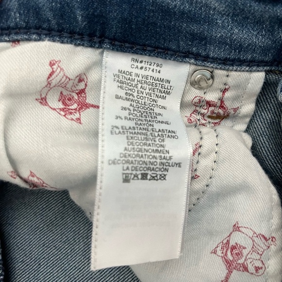 TRUE RELIGION~ “CAIA” ULTRA HIGH RISE RHINESTONE SKINNY JEANS SZ.31 - Picture 7 of 8